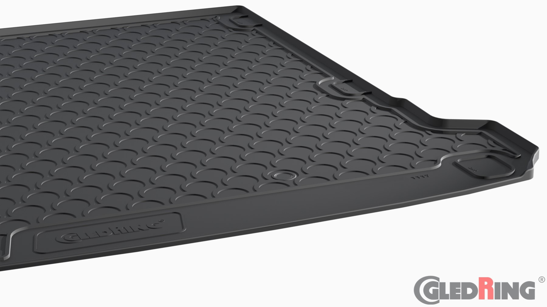 Original Gledring Premium Gummi Kofferraummatte - AUDI Q7 4M (5 Sitze) 2015->